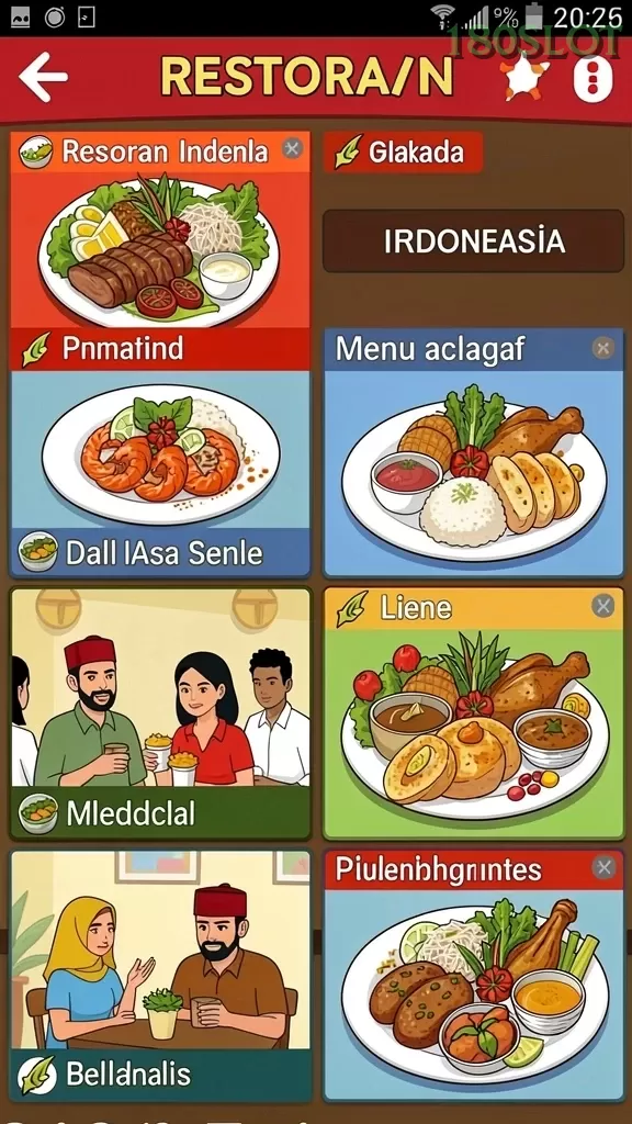 Cuplikan layar ZONAWD — menu navigasi