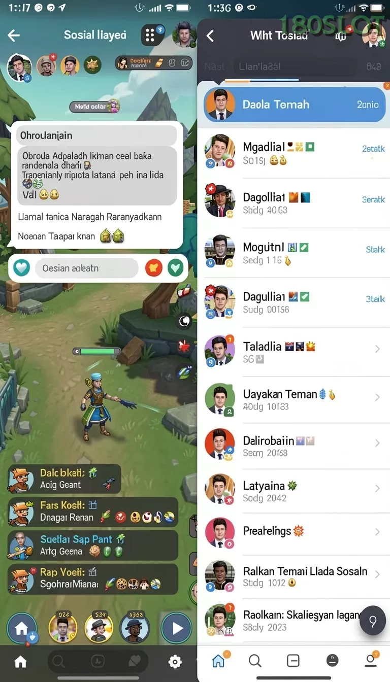Cuplikan layar F32 — menu navigasi